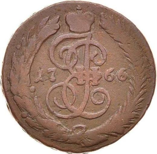 Reverse 1 Kopek 1766 СПМ -  Coin Value - Russia, Catherine II