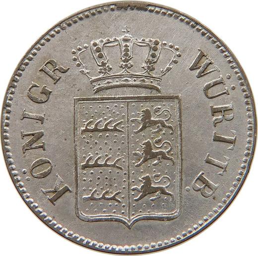 Anverso 6 Kreuzers 1846 - valor de la moneda de plata - Wurtemberg, Guillermo I