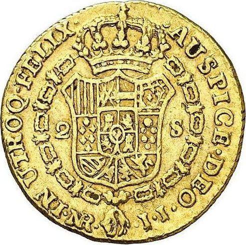 Rewers monety - 2 escudo 1806 NR JJ - cena złotej monety - Kolumbia, Karol IV