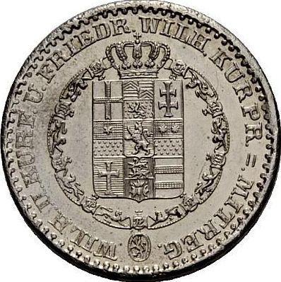 Anverso 1/6 tálero 1847 - valor de la moneda de plata - Hesse-Cassel, Guillermo II
