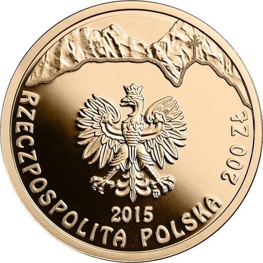 Awers monety - 200 złotych 2015 MW "150 Rocznica urodzin Kazimierza Przerwy-Tetmajera" - cena złotej monety - Polska, III RP po denominacji