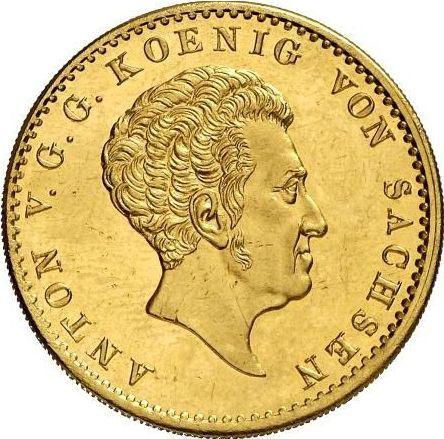 Anverso 10 táleros 1831 S - valor de la moneda de oro - Sajonia, Antonio