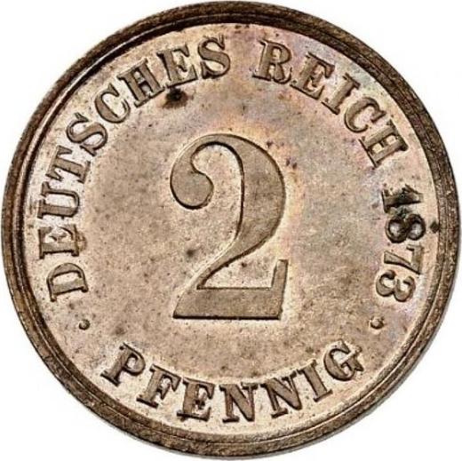 Аверс монеты - 2 пфеннига 1873 года F "Тип 1873-1877" - цена  монеты - Германия, Германская Империя