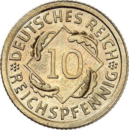 Аверс монеты - 10 рейхспфеннигов 1936 года A - цена  монеты - Германия, Bеймарская республика