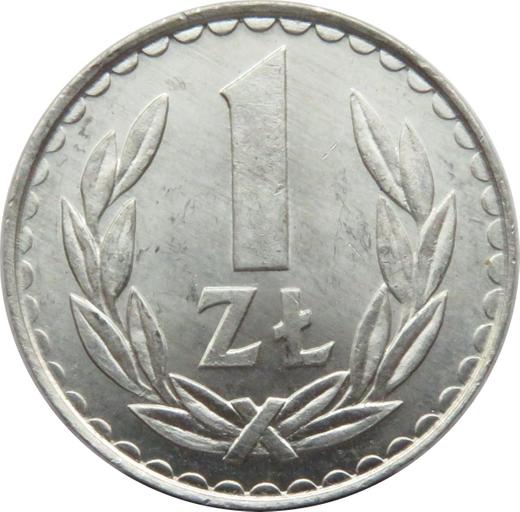 Reverse 1 Zloty 1984 MW - Poland, Peoples Republic