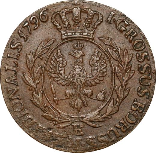 Reverso 1 grosz 1796 E "Prusia del Sur" - valor de la moneda  - Polonia, Dominio Prusiano