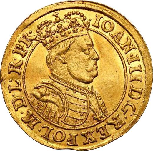 Anverso Ducado 1683 DL "Gdańsk" - valor de la moneda de oro - Polonia, Juan III Sobieski