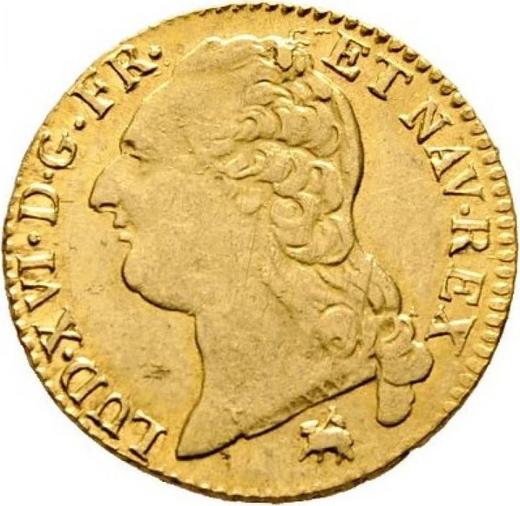 Obverse Louis d'Or 1787 B Rouen - France, Louis XVI
