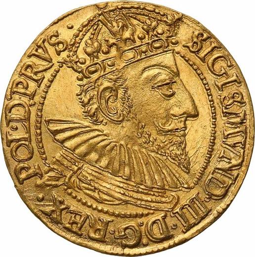 Awers monety - Dukat 1593 "Gdańsk" - cena złotej monety - Polska, Zygmunt III