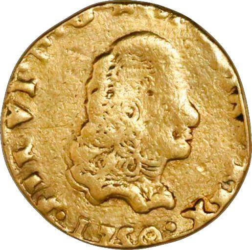 Awers monety - 1 escudo 1750 G J - cena złotej monety - Gwatemala, Ferdynand VI