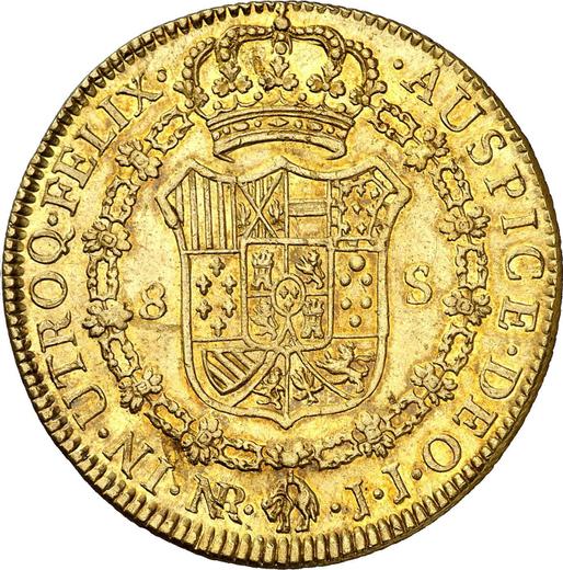 Reverso 8 escudos 1794 NR JJ - valor de la moneda de oro - Colombia, Carlos IV