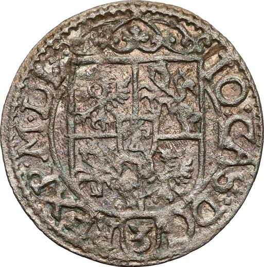 Rewers monety - Półtorak 1666 "Napis "60"" - cena srebrnej monety - Polska, Jan II Kazimierz