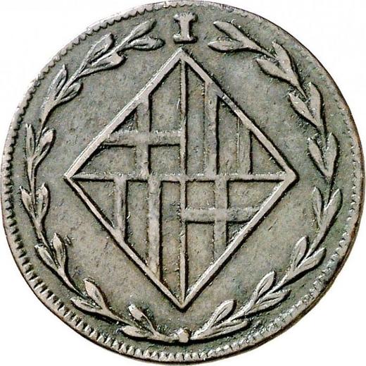 Аверс монеты - 1 куарто 1809 года - цена  монеты - Испания, Жозеф Бонапарт