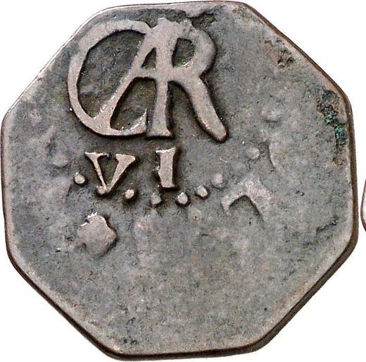 Аверс монеты - 1 мараведи 1784 года PA - цена  монеты - Испания, Карл III