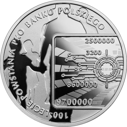 Reverso 10 eslotis 2019 "100 aniversario de PKO Bank Polski" - valor de la moneda de plata - Polonia, República moderna