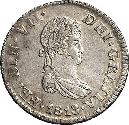 Аверс монеты - 1/2 реала 1813 года C SF "Тип 1812-1814" - цена серебряной монеты - Испания, Фердинанд VII