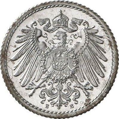 Reverso 5 Pfennige 1917 E "Tipo 1915-1922" - valor de la moneda  - Alemania, Imperio alemán