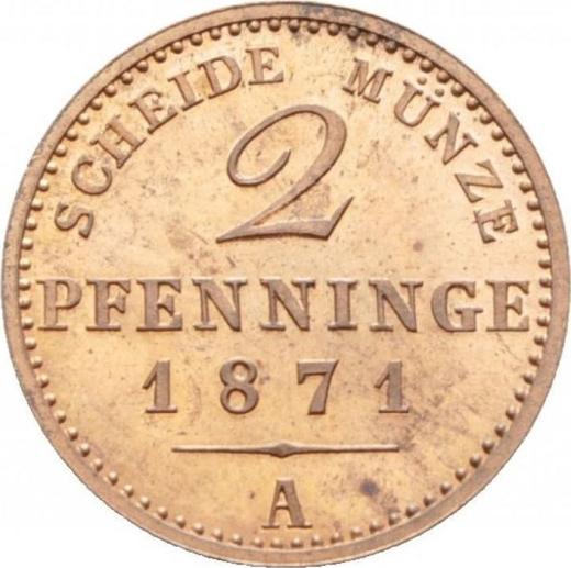 Rewers monety - 2 fenigi 1871 A - cena  monety - Prusy, Wilhelm I