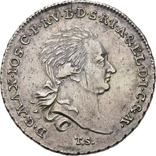 Аверс монеты - Талер 1806 года T.S. - цена серебряной монеты - Берг, Максимилиан I