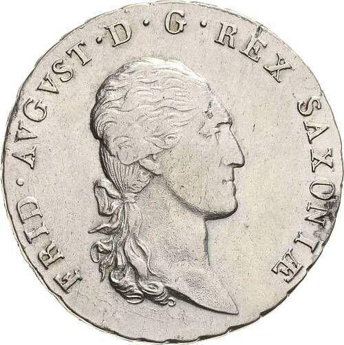 Аверс монеты - 2/3 талера 1810 года S.G.H. - цена серебряной монеты - Саксония-Альбертина, Фридрих Август I
