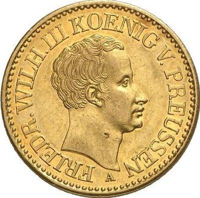 Awers monety - Podwójny Friedrichs d'or 1825 A - cena złotej monety - Prusy, Fryderyk Wilhelm III