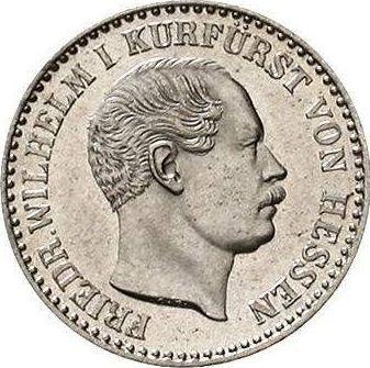 Аверс монеты - 2 1/2 серебряных гроша 1853 года C.P. - цена серебряной монеты - Гессен-Кассель, Фридрих Вильгельм I