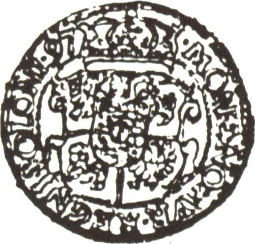Rewers monety - Dukat 1597 "Typ 1592-1598" - cena złotej monety - Polska, Zygmunt III