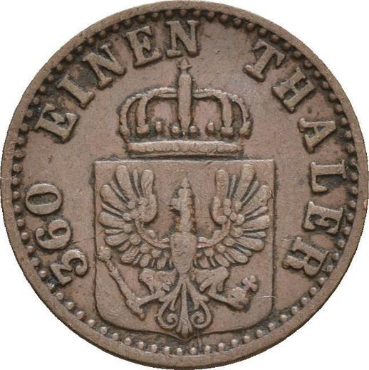 Аверс монеты - 1 пфенниг 1868 года A - цена  монеты - Пруссия, Вильгельм I