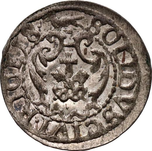 Реверс монеты - Шеляг 1618 года "Рига" - цена серебряной монеты - Польша, Сигизмунд III Ваза