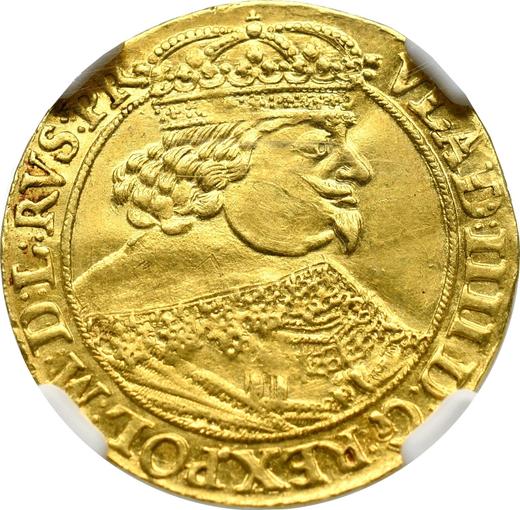 Аверс монеты - Дукат 1641 года GR "Гданьск" - цена золотой монеты - Польша, Владислав IV