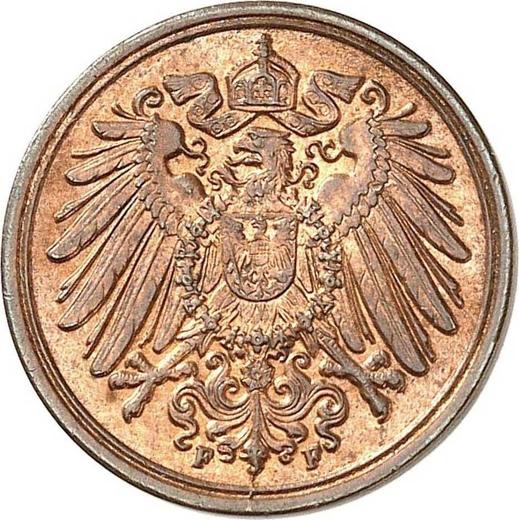 Reverso 1 Pfennig 1902 F "Tipo 1890-1916" - valor de la moneda  - Alemania, Imperio alemán