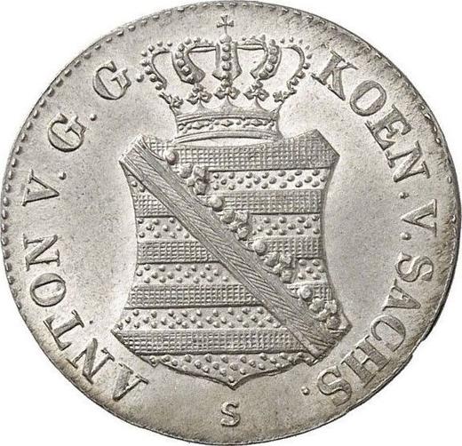 Awers monety - 1/12 Thaler 1832 S - cena srebrnej monety - Saksonia-Albertyna, Antoni