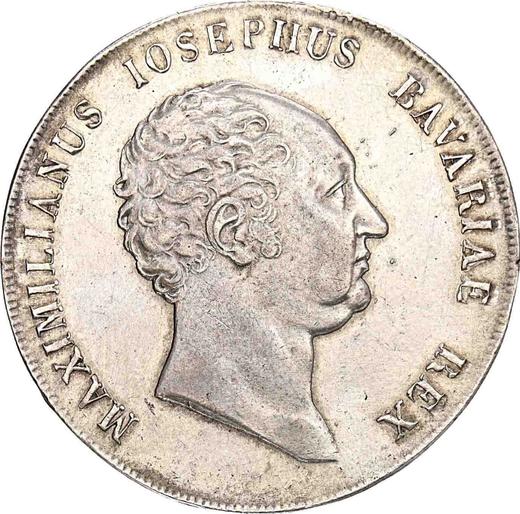 Awers monety - Talar 1815 "Typ 1809-1825" - cena srebrnej monety - Bawaria, Maksymilian I