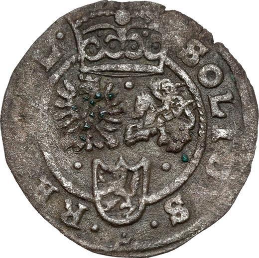 Реверс монеты - Шеляг 1601 года B "Быдгощский монетный двор" - цена серебряной монеты - Польша, Сигизмунд III Ваза