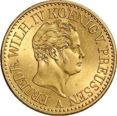 Аверс монеты - 2 фридрихсдора 1848 года A - цена золотой монеты - Пруссия, Фридрих Вильгельм IV