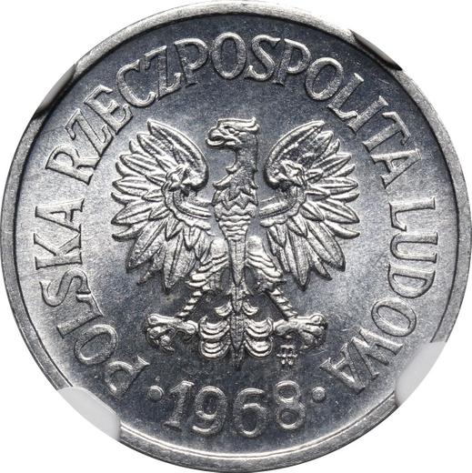 Obverse 10 Groszy 1968 MW -  Coin Value - Poland, Peoples Republic