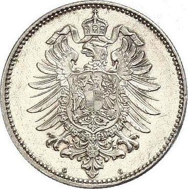 Reverso 1 marco 1878 G "Tipo 1873-1887" - valor de la moneda de plata - Alemania, Imperio alemán