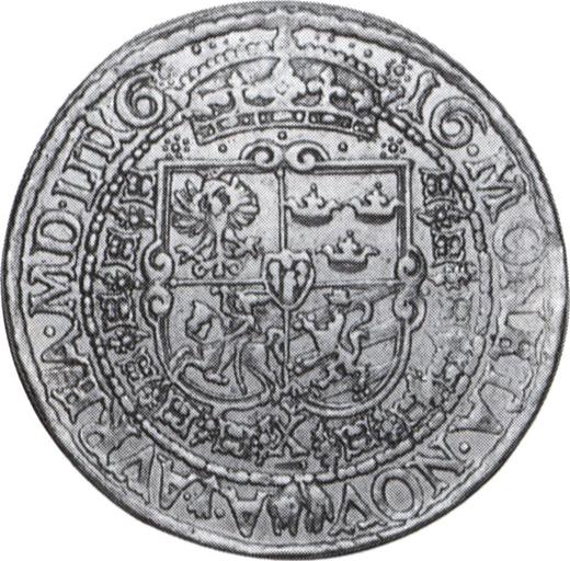 Реверс монеты - 10 дукатов (Португал) 1616 года "Литва" - цена золотой монеты - Польша, Сигизмунд III Ваза