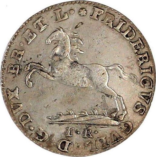 Аверс монеты - 1/12 талера 1815 года FR - цена серебряной монеты - Брауншвейг-Вольфенбюттель, Фридрих Вильгельм