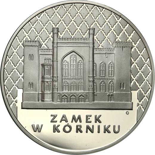 Reverse 20 Zlotych 1998 MW EO "The Kornik Castle" - Silver Coin Value - Poland, III Republic after denomination