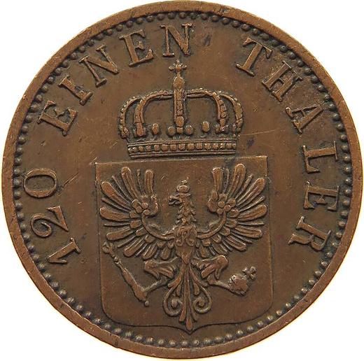 Аверс монеты - 3 пфеннига 1869 года A - цена  монеты - Пруссия, Вильгельм I