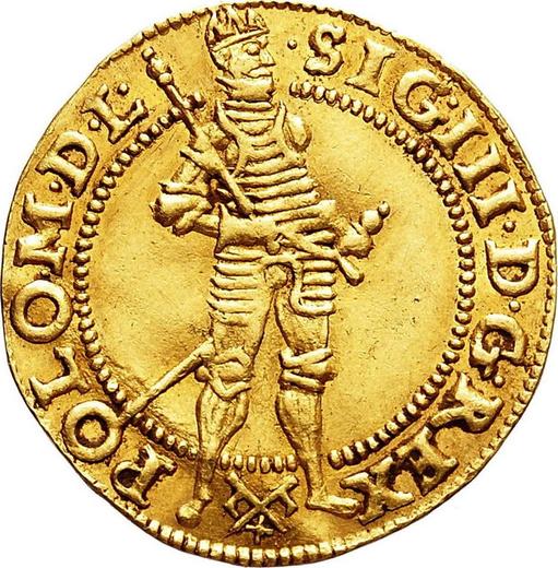 Awers monety - Dukat 1592 "Typ 1590-1592" - cena złotej monety - Polska, Zygmunt III