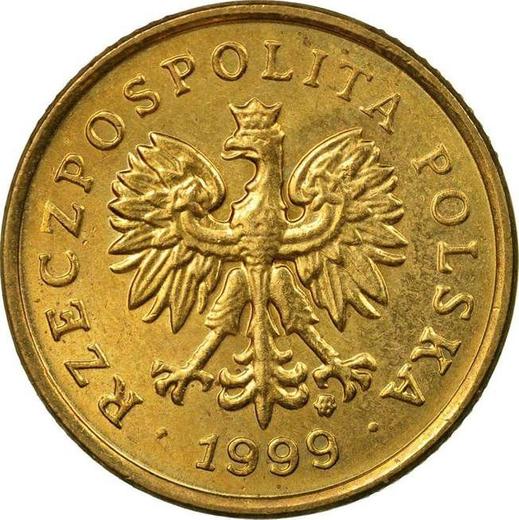 Аверс монеты - 5 грошей 1999 года MW - цена  монеты - Польша, III Республика после деноминации