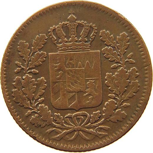 Anverso Medio kreuzer 1852 - valor de la moneda  - Baviera, Maximilian II