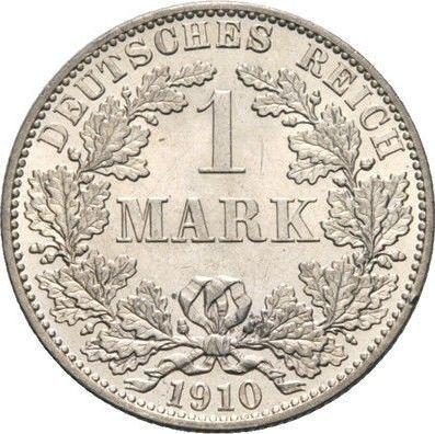 Awers monety - 1 marka 1910 A "Typ 1891-1916" - cena srebrnej monety - Niemcy, Cesarstwo Niemieckie