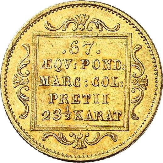 Реверс монеты - Дукат 1850 года - цена  монеты - Гамбург, Вольный город