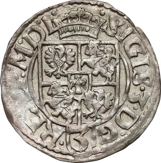Реверс монеты - Полторак 1614 года "Краковский монетный двор" - цена серебряной монеты - Польша, Сигизмунд III Ваза