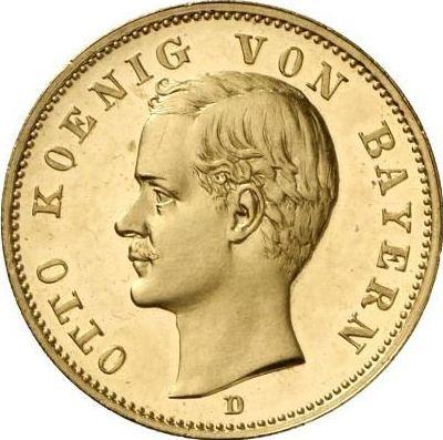 Anverso 20 marcos 1913 D "Bavaria" - valor de la moneda de oro - Alemania, Imperio alemán