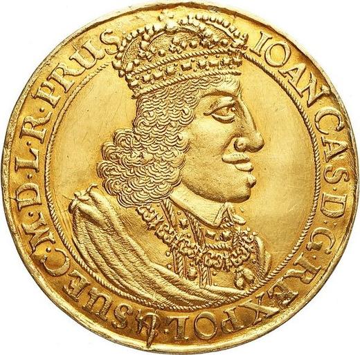 Obverse Donative 3 Ducat no date (1649-1668) GR "Danzig" - Gold Coin Value - Poland, John II Casimir