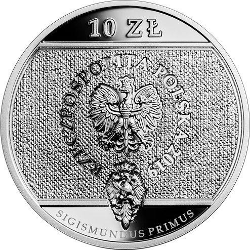 Anverso 10 eslotis 2019 "Homenaje prusiano" - valor de la moneda de plata - Polonia, República moderna